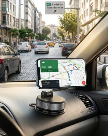 Katlanabilir Manyetik Telefon Tutucu Araç Konsol Telefon Standı - Lisinya