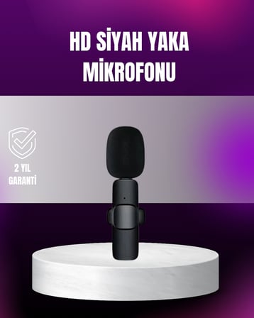 iPhone Uyumlu Çift Mikrofonlu Kablosuz Yaka Seti Profesyonel Ses - Lisinya