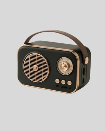 Vintage Bluetooth Radyo – TF Kart ve FM Destekli Taşınabilir Nostaljik Model - Lisinya