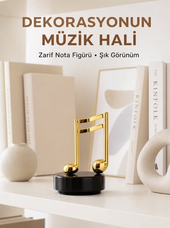 Melodious Music Altın Nota Figürlü Müzik Kutusu Yeni Nesil - Lisinya