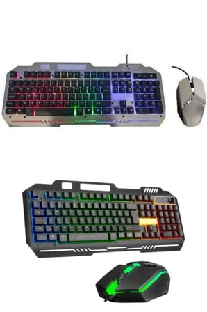 RGB Işıklı Gaming Oyuncu Klavye Q Klavye Mouse Hediyeli - Lisinya
