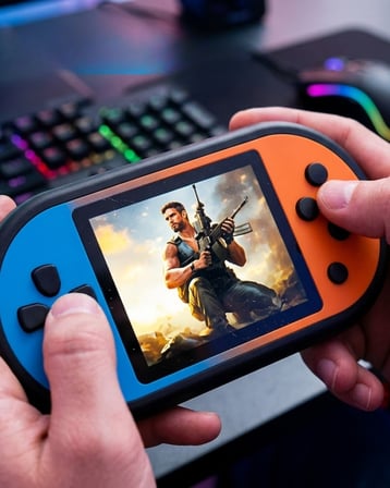 Mario Oyunlu Mini El Konsolu Yüksek Çözünürlüklü Retro Oyun Cihazı - Lisinya
