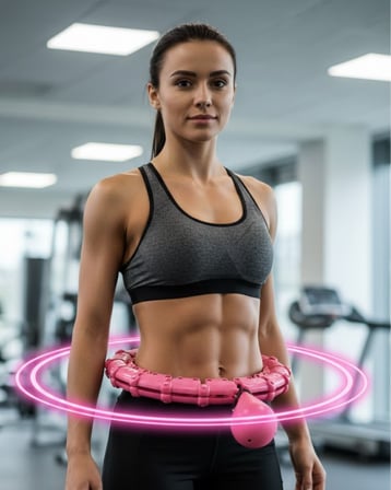 Masajlı Akıllı Hula Hoop Ayarlanabilir Fitness Çemberi - Lisinya