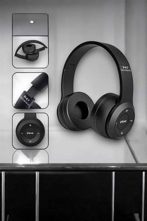 Kulak Üstü TF Kart ve AUX Destekli Ergonomik Bluetooth Kulaklık - Lisinya