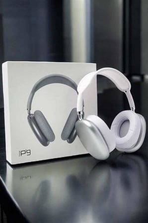 P9 Air Max Kablosuz 5.0 Mikrofonlu Bluetooth Kulaklık Beyaz Yüksek Ses Kaliteli - Lisinya