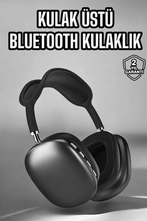 P9 Plus Kulaklık Siyah Bluetooth Bağlantılı Kulak Üstü Kablosuz - Lisinya