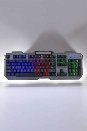 Oyuncu Klavyesi Q Klavye RGB Işıklı Mouse Hediyeli - Lisinya