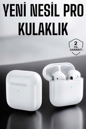 Yeni Nesil Pro Bluetooth Kulaklık Uzun Pil Ömrü Beyaz - Lisinya