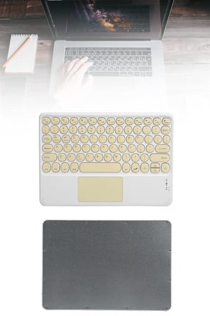 Touchpad Tüm Cihazlara Uyumlu Bluetooth Klavye Touchpad Slim Kablosuz Wifi Q Klavye - Lisinya