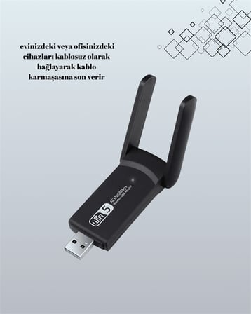 AC1200 USB WiFi Adaptör - Lisinya