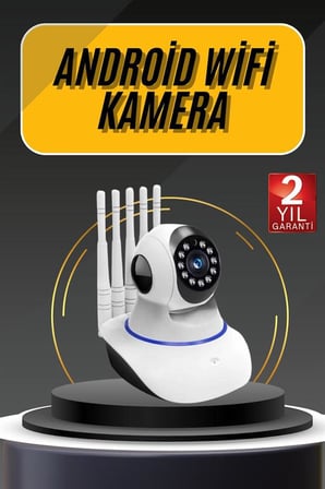 Akıllı Gece Görüşlü Sensörlü Wifi Kamera Telefondan Takip Edilebilir - Lisinya