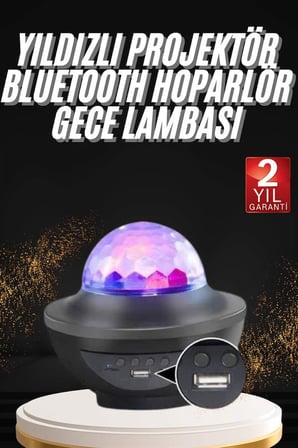 Dönen Işıklı Disko Topu Projektör Müzik Çalarlı Disco Speaker - Lisinya