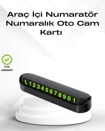 Fosforlu Işıltı ile Araç İçi Telefon Numaratörü – Güvenli Parkın Anahtarı - Lisinya