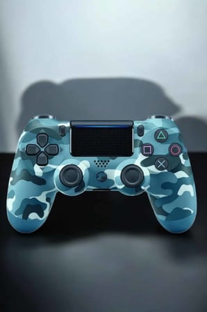 PS4 Oyun Kolu Kamuflaj Desenli Joystick - Lisinya