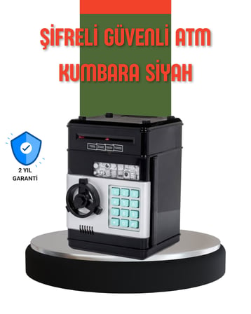 Şifreli ATM Kasa Görünümlü Para Biriktirme Kumbarası - Lisinya