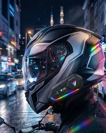 Şarjlı Motosiklet Kask Intercom Kulaklık Bluetooth 5.3 Teknolojisi - Lisinya
