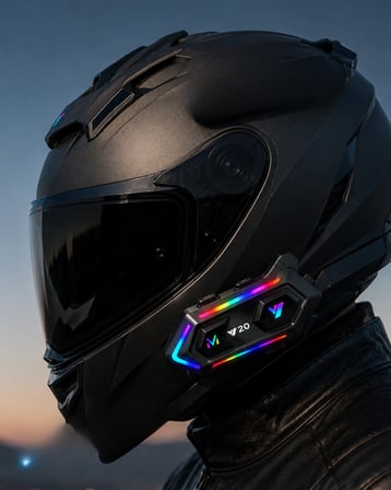 6. Bluetooth 5.3 Kask İçi Intercom Kulaklık IPX6 Suya Dayanıklı Tasarım - Lisinya