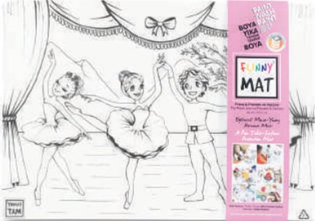 Funny Mat - Prens İle Prenses Ve Dansçılar 33,5 x 48 cm