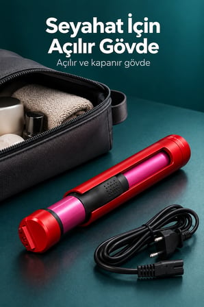 Dalga ve Bukle Oluşturan Seyahat Tipi Saç Şekillendirici - Lisinya