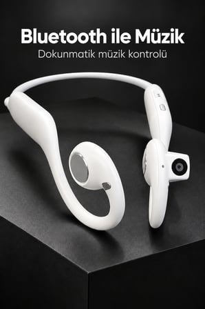 Açık Kulak Tasarımlı Kablosuz Kulaklık Dahili Kameralı - Lisinya