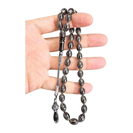 ​12'li Karpuz Yarma Gürcü Taşı Tesbih Lt1436