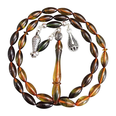 ​Ufak - Küçük Boy Ateş Kehribar Tesbih Lt1441