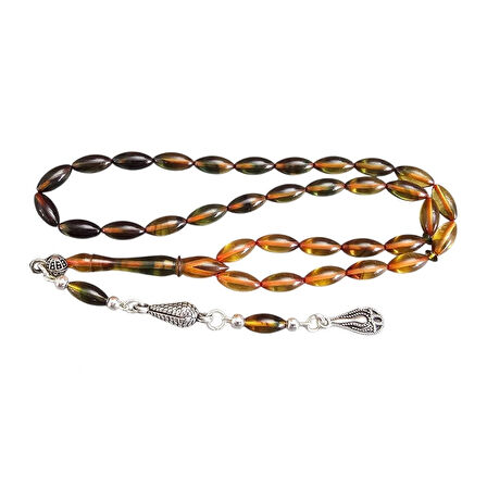 ​Ufak - Küçük Boy Ateş Kehribar Tesbih Lt1441