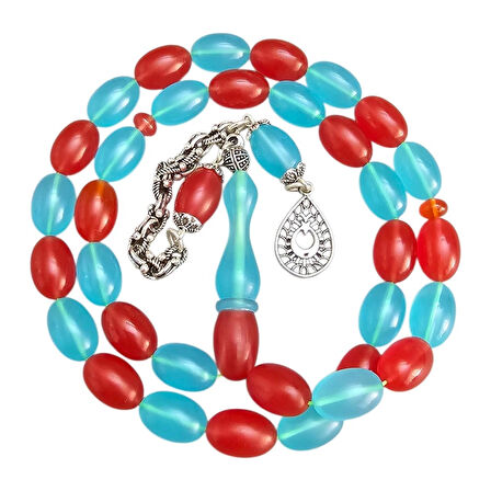 ​Çift Renk Uçak Camı Tesbih Lt1455