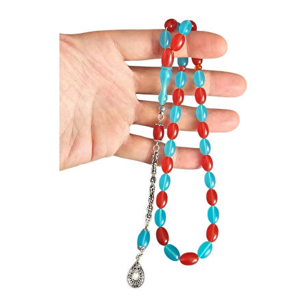 ​Çift Renk Uçak Camı Tesbih Lt1455