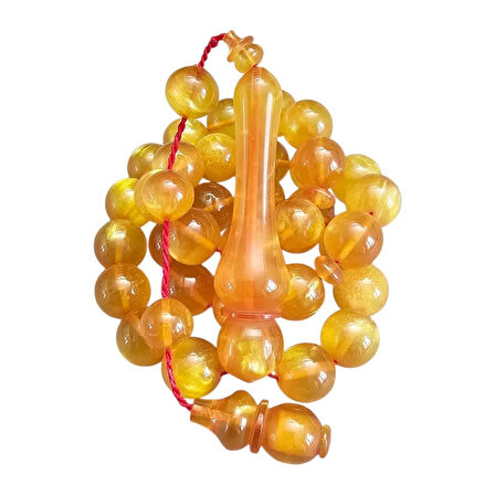 ​Simli Sıkma Kehribar Tesbih Lt1463