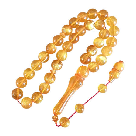 ​Simli Sıkma Kehribar Tesbih Lt1463