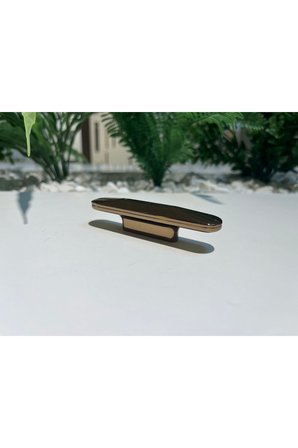 Lungo Metal Kulp 32mm Bronz Modern Mobilya Dolap Kapak Tv Ünite Çekmece Komodin Şifonyer Portmanto