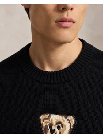 Polo Ralph Lauren Polo Bear Siyah Triko Kazak