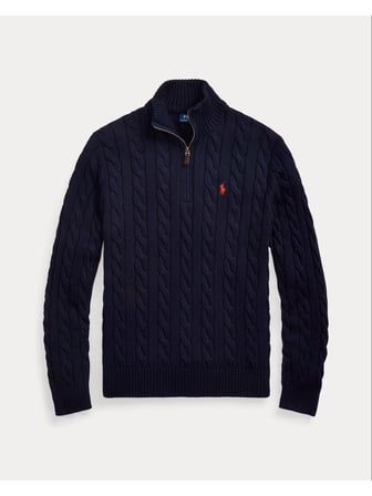 Polo Ralph Lauren Yarım Fermuar Triko Kazak