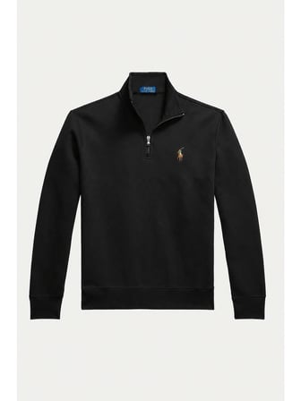 Polo Ralph Lauren Çift Yüz Interlok Yarım Fermuarlı Sweatshirt