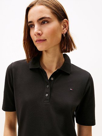 Tommy Hilfiger Kadın 1985 Regular Pique Polo T-Shirt