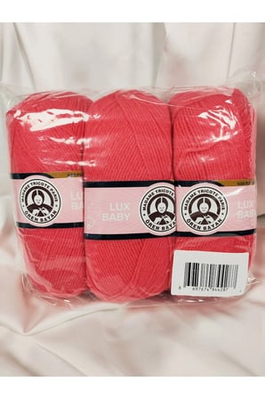 LUX BABY Nar Çiçeği El Örgü İpi Art NO:3010 - Nm:3.4 - 100gr. 340mt. (3 Adet) - Renk: 002