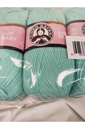 LUX BABY Mint Yeşili El Örgü İpi Art NO:3010 - Nm:3.4 - 100gr. 340mt. (3 Adet) - Renk: 022