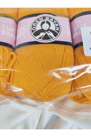LUX BABY Portakal Kabuğu El Örgü İpi Art NO:3010 - Nm:3.4 - 100gr. 340mt. (3 Adet) - Renk: 139