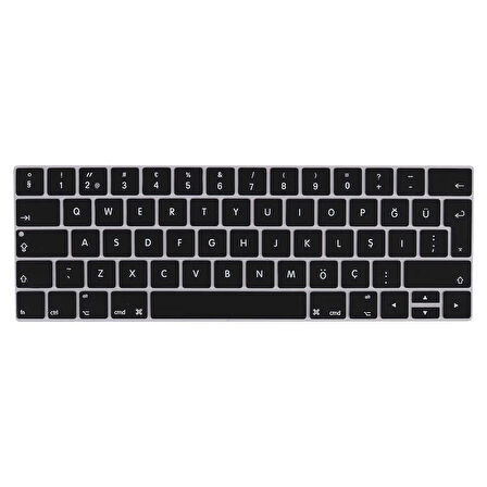 Apple Macbook 13' Pro Touch Bar A1706 Zore Klavye Koruyucu Silikon Ped