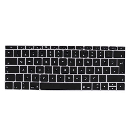 Apple Macbook 12' Retina A1534 Zore Klavye Koruyucu Silikon Ped