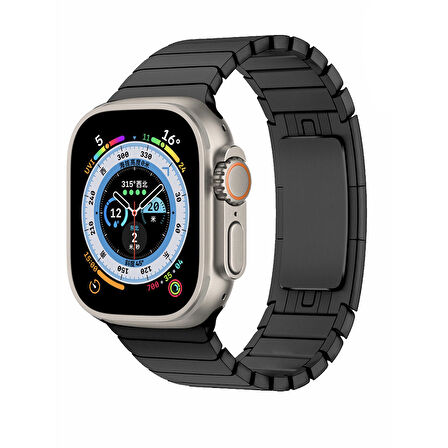 Apple Watch Ultra 49mm Kordon SAAT DEĞİLDİR. KRD-35 Metal Strap Kayış Lyon Tech