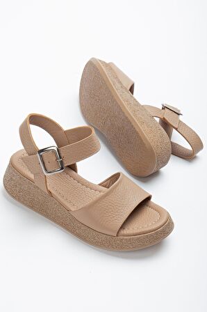 Taş Hakiki Deri Kadın Sandalet 