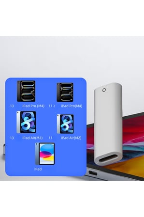 iPad için Uygun, USB-C'den Kalem Dönüştürücü Kaleme Şarj Adaptörü