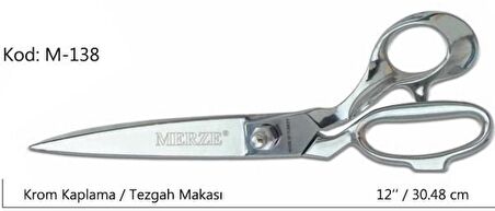 Merze 12 Numara Kumaş Kesim Makası-Pastal Kesim Makası