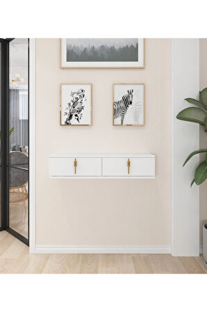 Skys Duvara Monte Dresuar | Beyaz - Beyaz