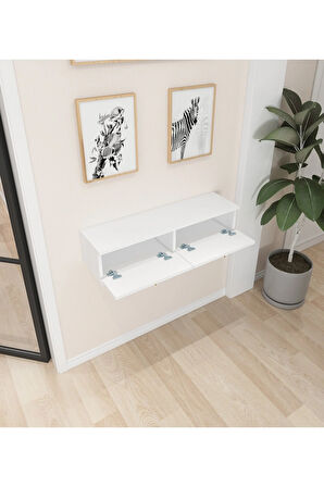 Skys Duvara Monte Dresuar | Beyaz - Beyaz