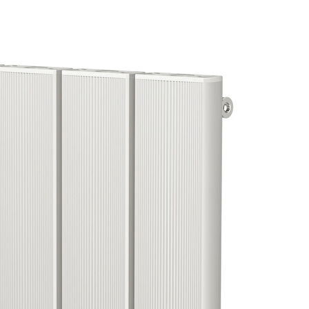 1800x355mm Dikey Alüminyum Radyatör Beyaz Arnika 