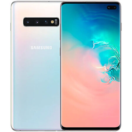 Yenilenmiş Samsung Galaxy S10 Plus 128 GB Beyaz Cep Telefonu (12 Ay Garantili) - B Kalite