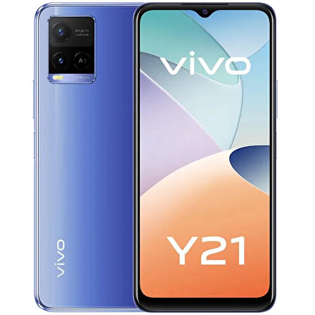 YENİLENMİŞ VIVO Y21 64GB MAVİ CEP TELEFONU (12 AY GARANTİLİ) - C KALİTE